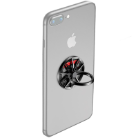 Кольцо для смартфона Baseus Wheel Черное с серебром