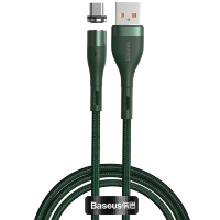 Кабель Baseus Zinc Magnetic USB - Micro USB 2.1A 1м Зелёный