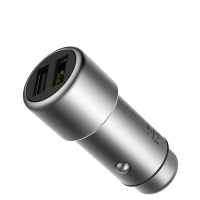 Автомобильное зарядное устройство Xiaomi ZMI Metal Car Charger 2 USB Серебро