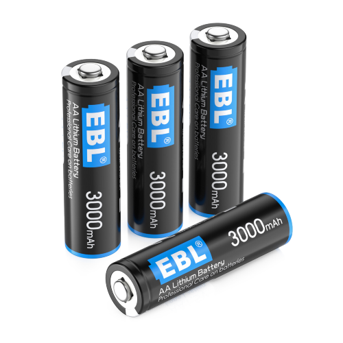 Комплект батареек EBL Lithium AA 3000mAh (4шт) 
